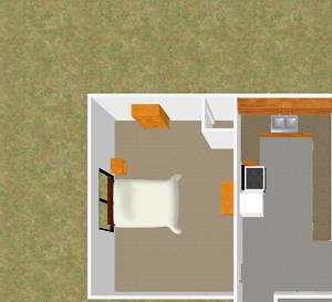 One Bedroom One Bath Apartment